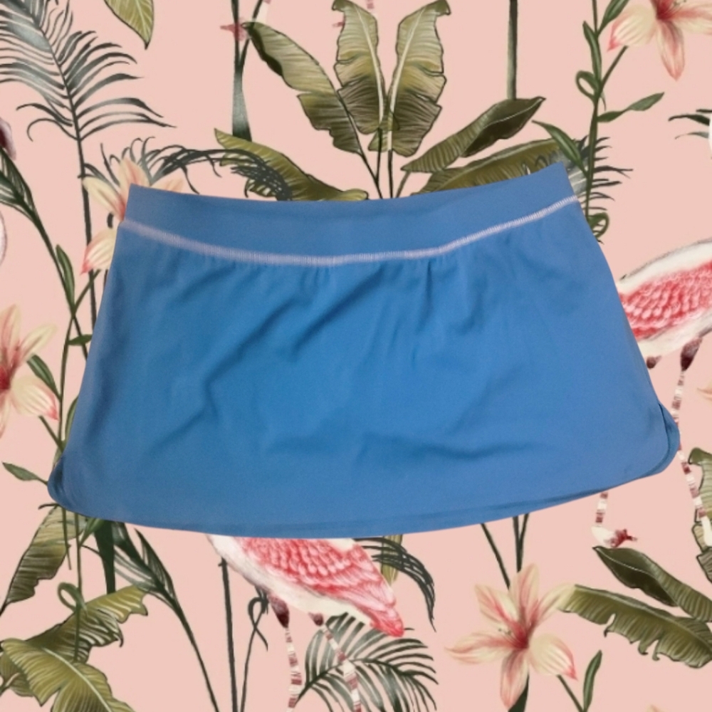 Lands' End Ladies Swim Skirt With Built In Brief